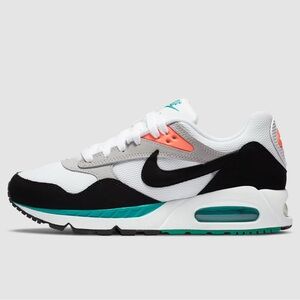 Nike Air Max with Black, White, Teal, and Coral